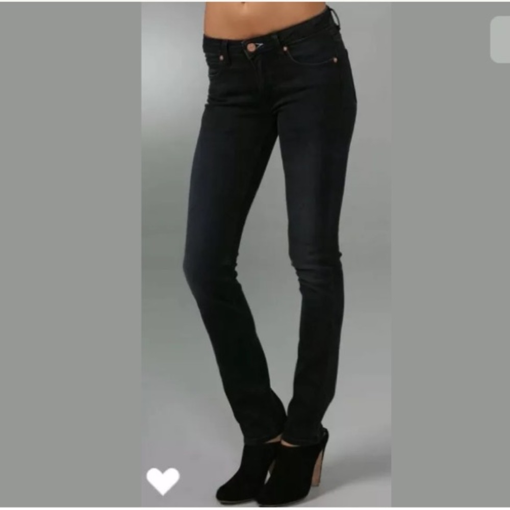 Acne Hex Basement Soft Black Skinny Jeans 25